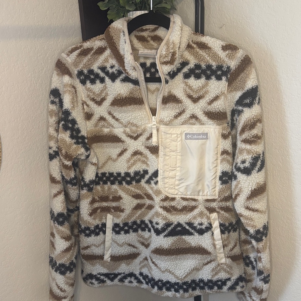 Columbia Women's Teddy Jacket - Cream and Brown